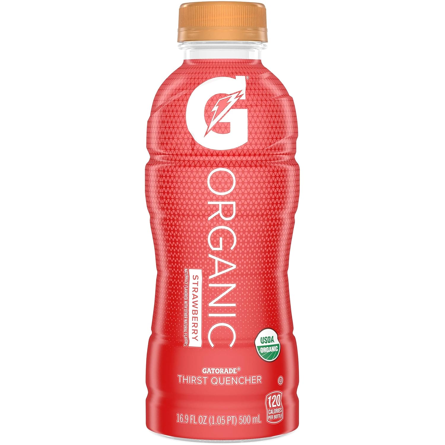 G Organic， Passion Fruit， Gatorade Sports Drink， Organic Hydration， USDA Certified Organic， 16.9 oz. Bottles (Pack of 12) - Image 2